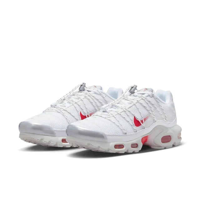 Nike Air Max Plus Utility White Red, bijela / crvena, patike, slika 3