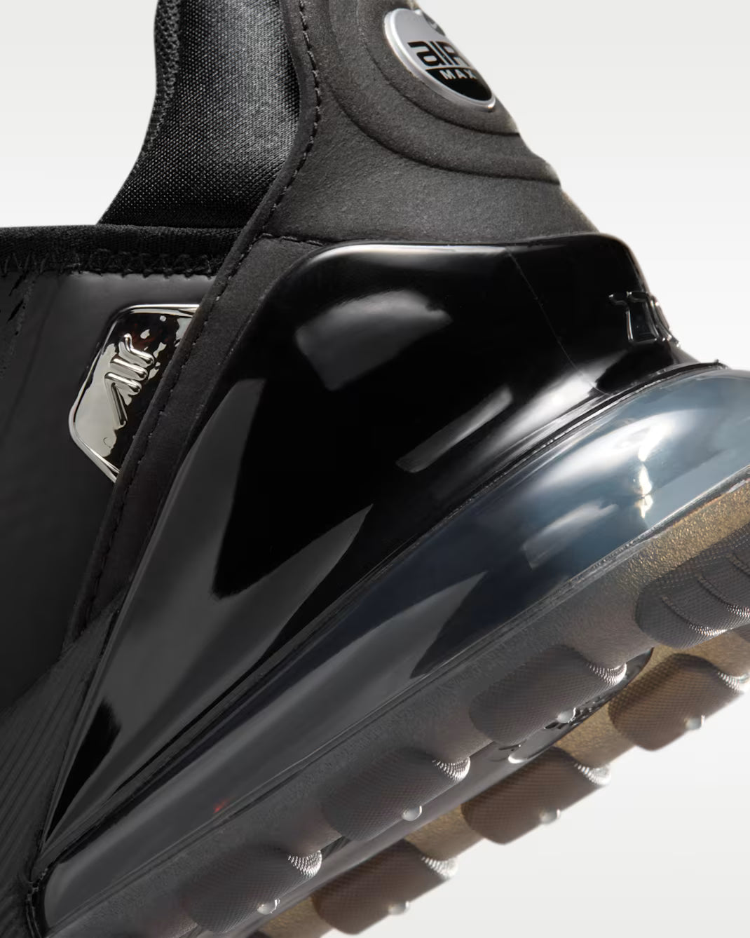 Nike Air Max 270 Premium Black / Silver – detalj pete i Air jedinice